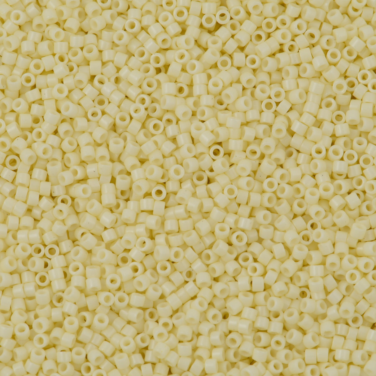 25g Miyuki Delica Seed Bead 11/0 Opaque Glazed Whip Butter DB1491