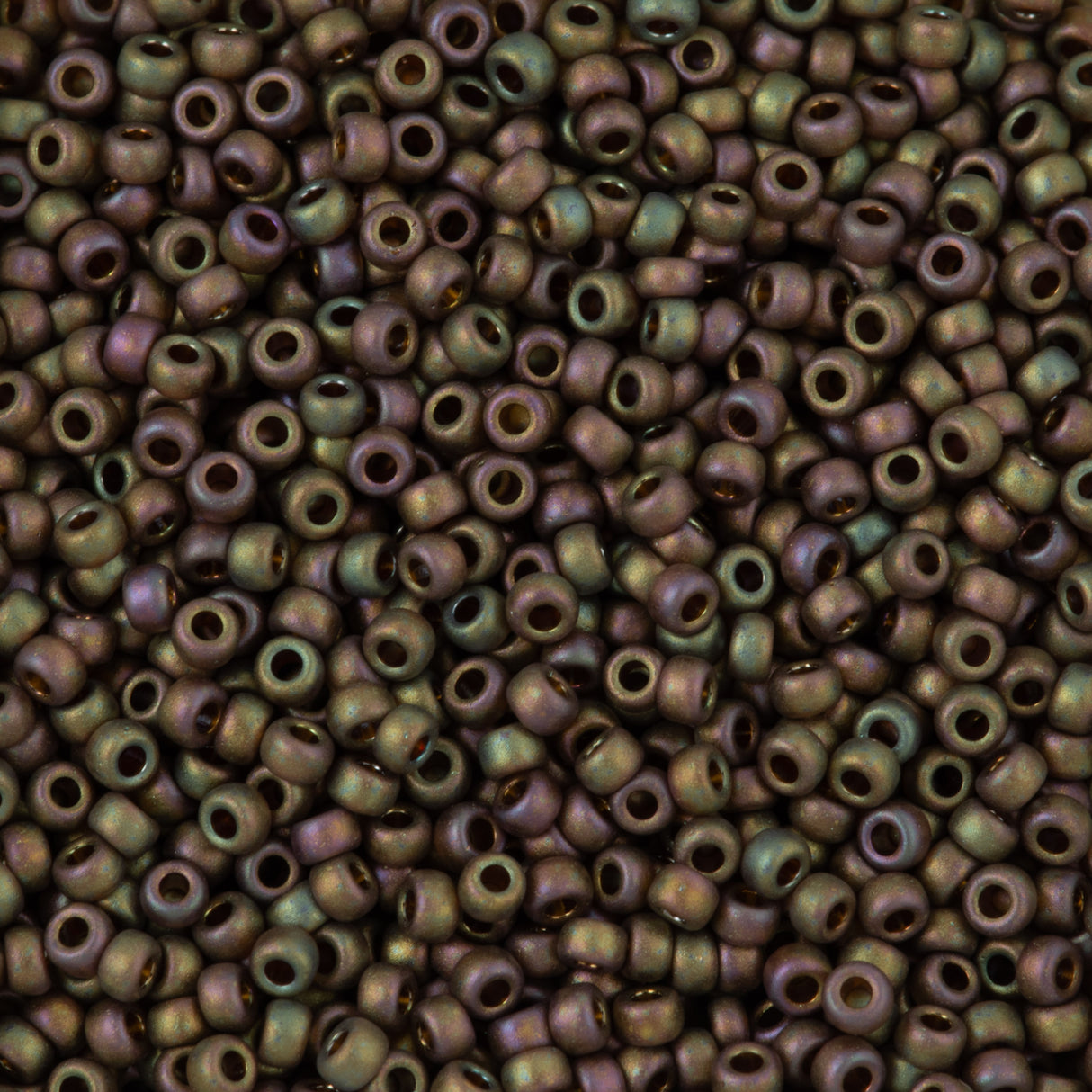Miyuki Round Seed Bead 11/0 Opaque Matte Olive Rose (2035)