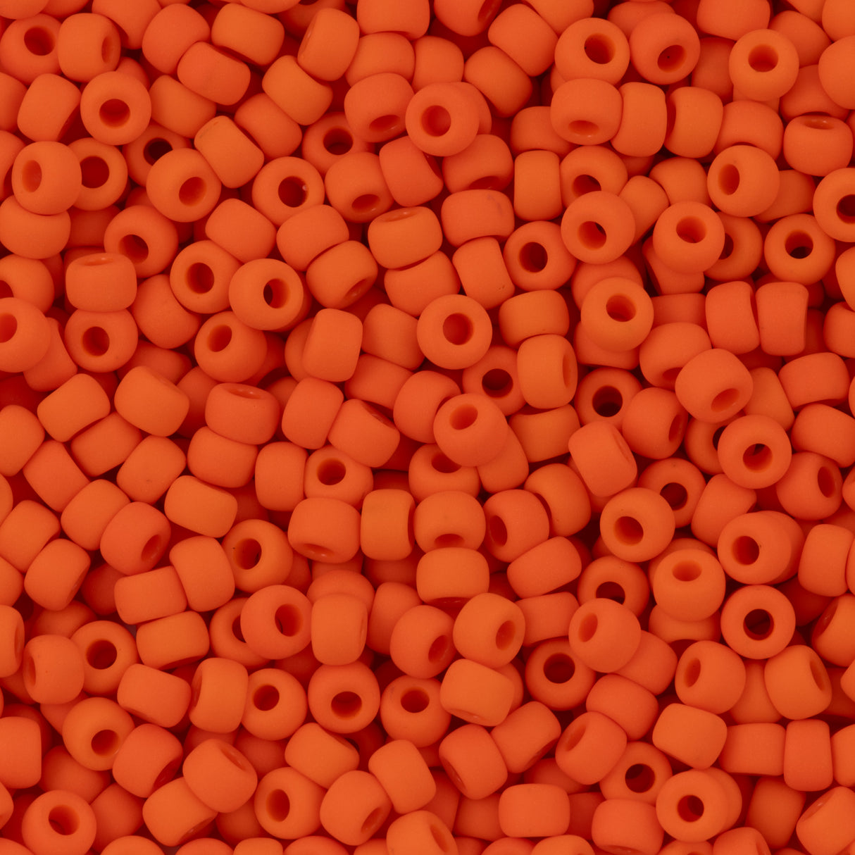 Miyuki Round Seed Bead 6/0 Matte Opaque Orange (406F)
