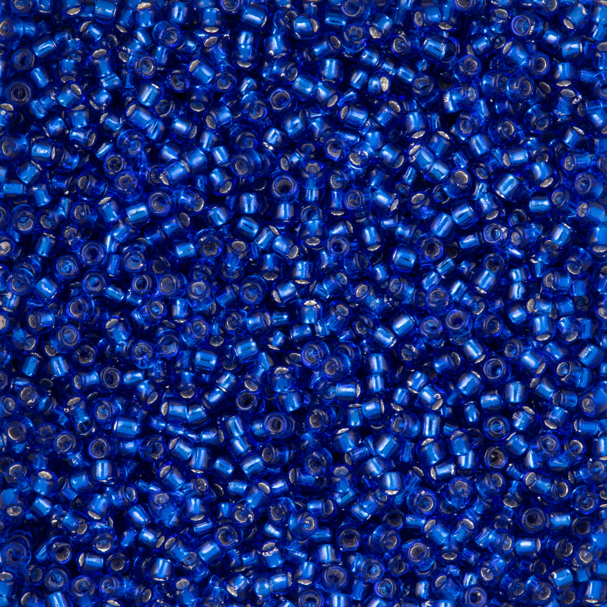 Toho Round Seed Bead 15/0 Silver Lined Cobalt (28)