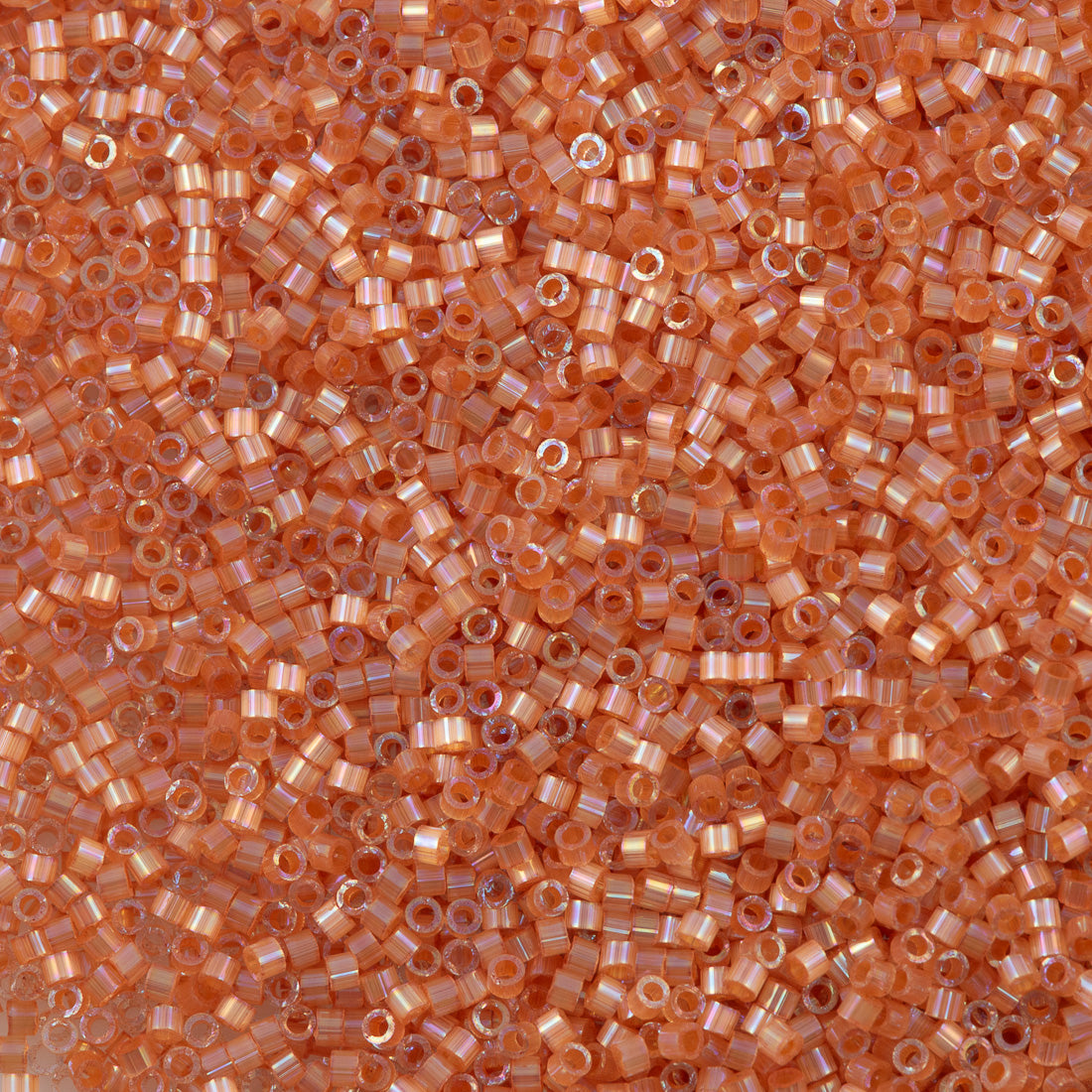 Miyuki Delica Seed Bead 11/0 Silk Inside Dyed Topaz AB 6g Tube DB1864