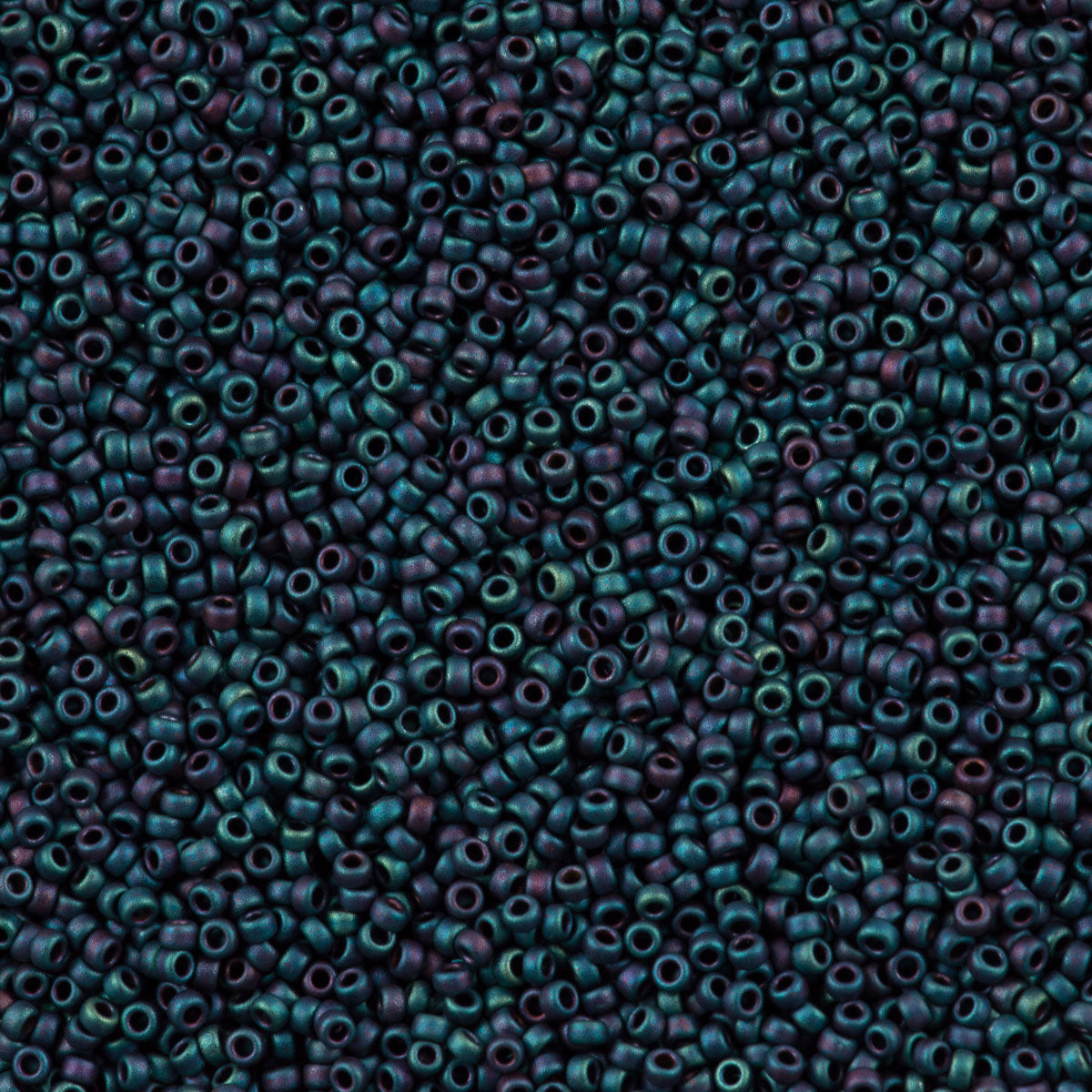 Miyuki Round Seed Bead 15/0 Matte Metallic Blue Iris 2-inch Tube (2009)