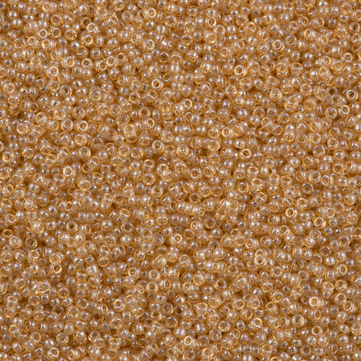 Miyuki Round Seed Bead 15/0 Light Smoky Topaz Gold Luster 2-inch Tube (2439)
