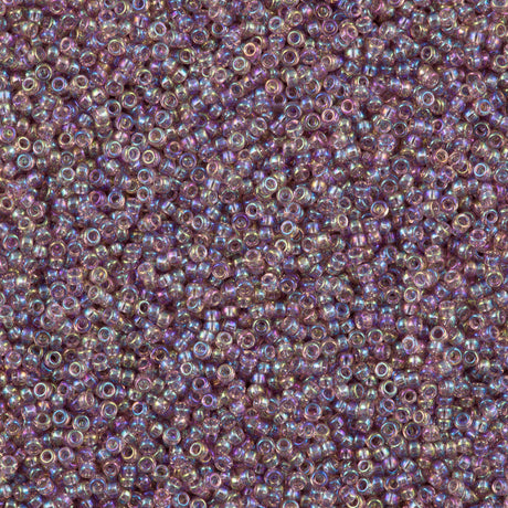 Miyuki Round Seed Bead 15/0 Transparent Lavender AB 2-inch Tube (256)