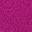 Miyuki Round Seed Bead 15/0 Inside Color Lined Fuchsia 2-inch Tube (209)
