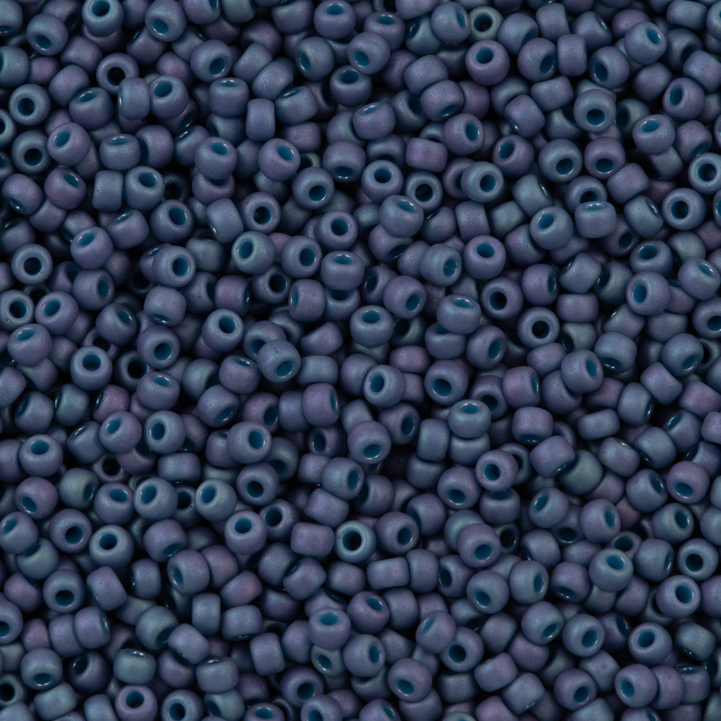 Miyuki Round Seed Bead 8/0 Opaque Matte Blue Lilac (2030)