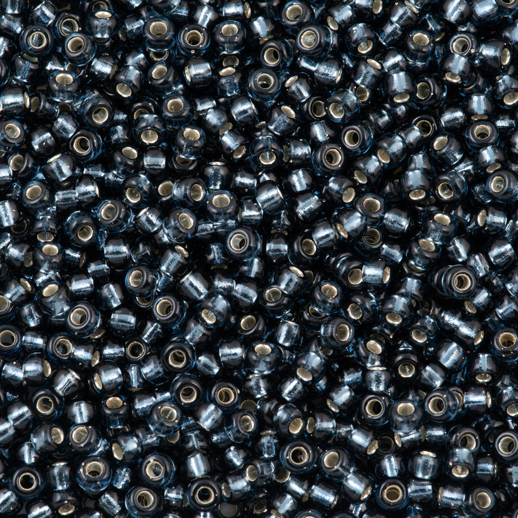 Miyuki Round Seed Bead 8/0 Silver Lined Dark Blue (2426)