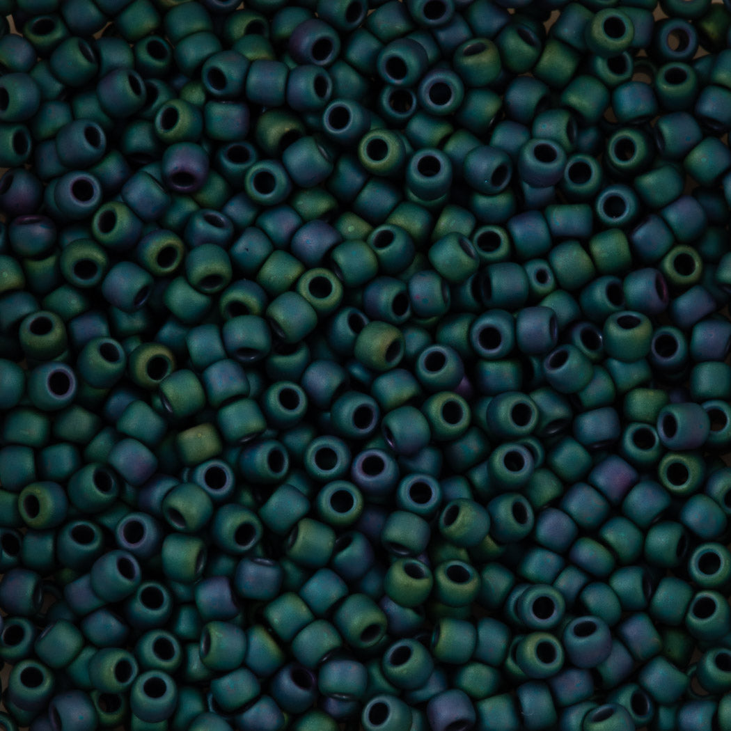 Toho Round Seed Bead 11/0 Opaque Matte Teal Iris (706)