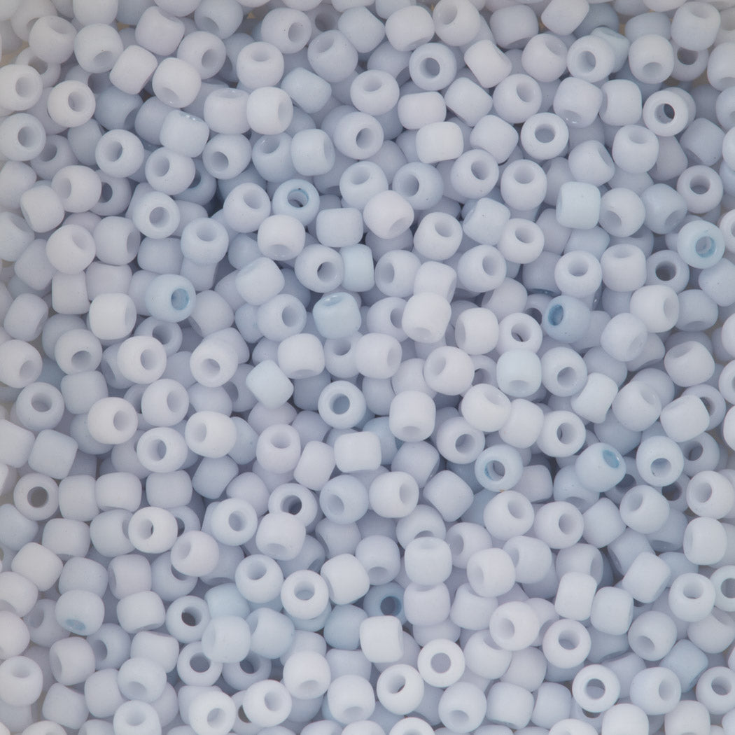Toho Round Seed Bead 11/0 Opaque Matte Ash White (767)