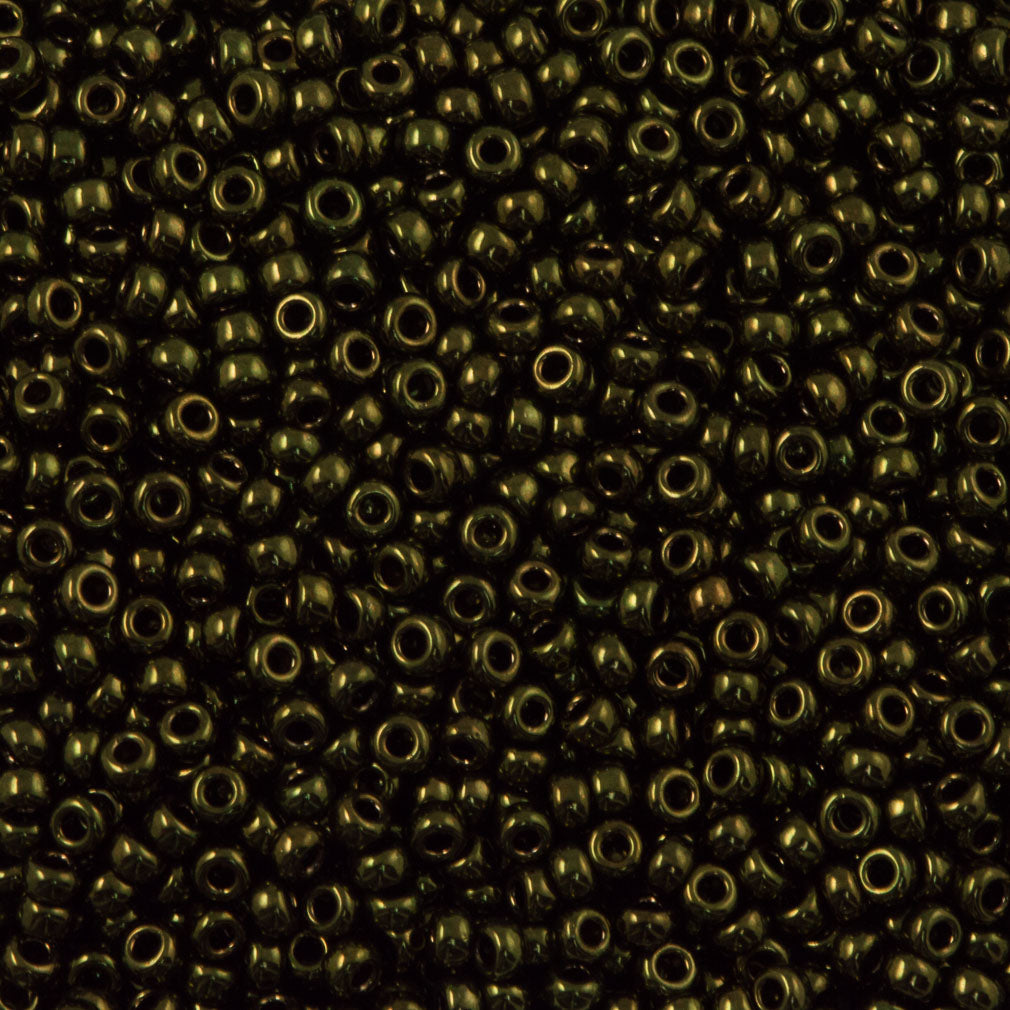 Miyuki Round Seed Bead 8/0 Metallic Olive (459)