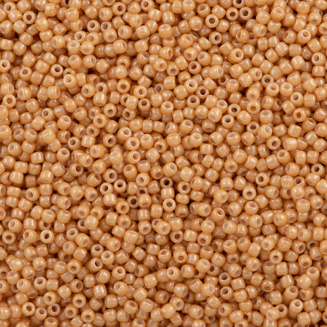 50g Toho Round Seed Bead 8/0 Opaque LusteredDark Beige (123D)