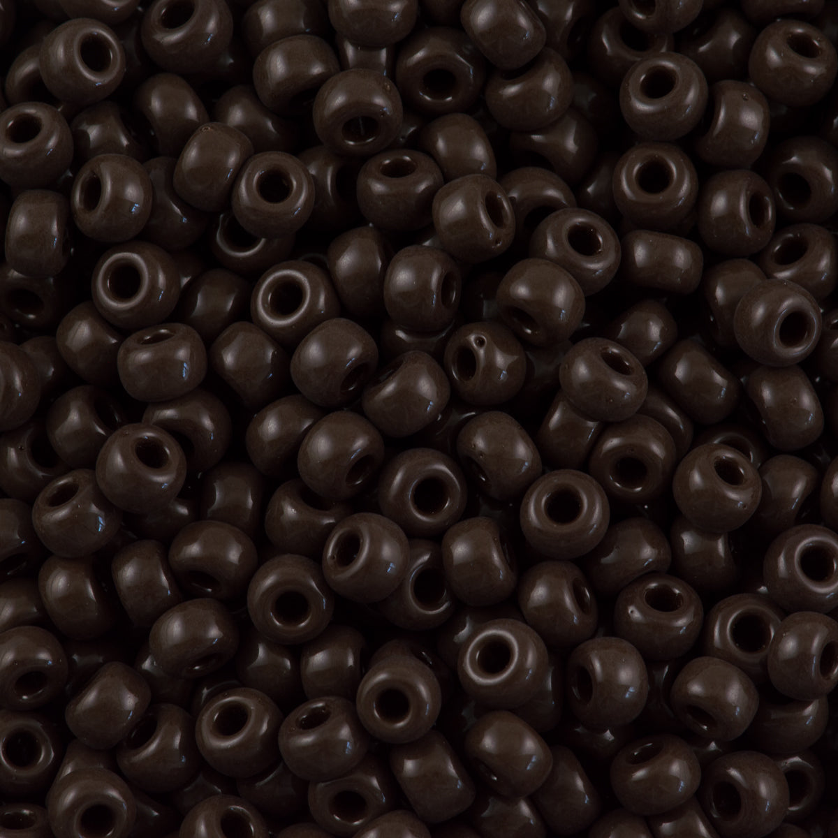 Miyuki Round Seed Bead 6/0 Opaque Brown 20g Tube (409)