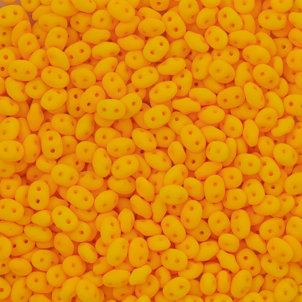 Super Duo 2x5mm Two Hole Beads Saturated Sunflower (25143)