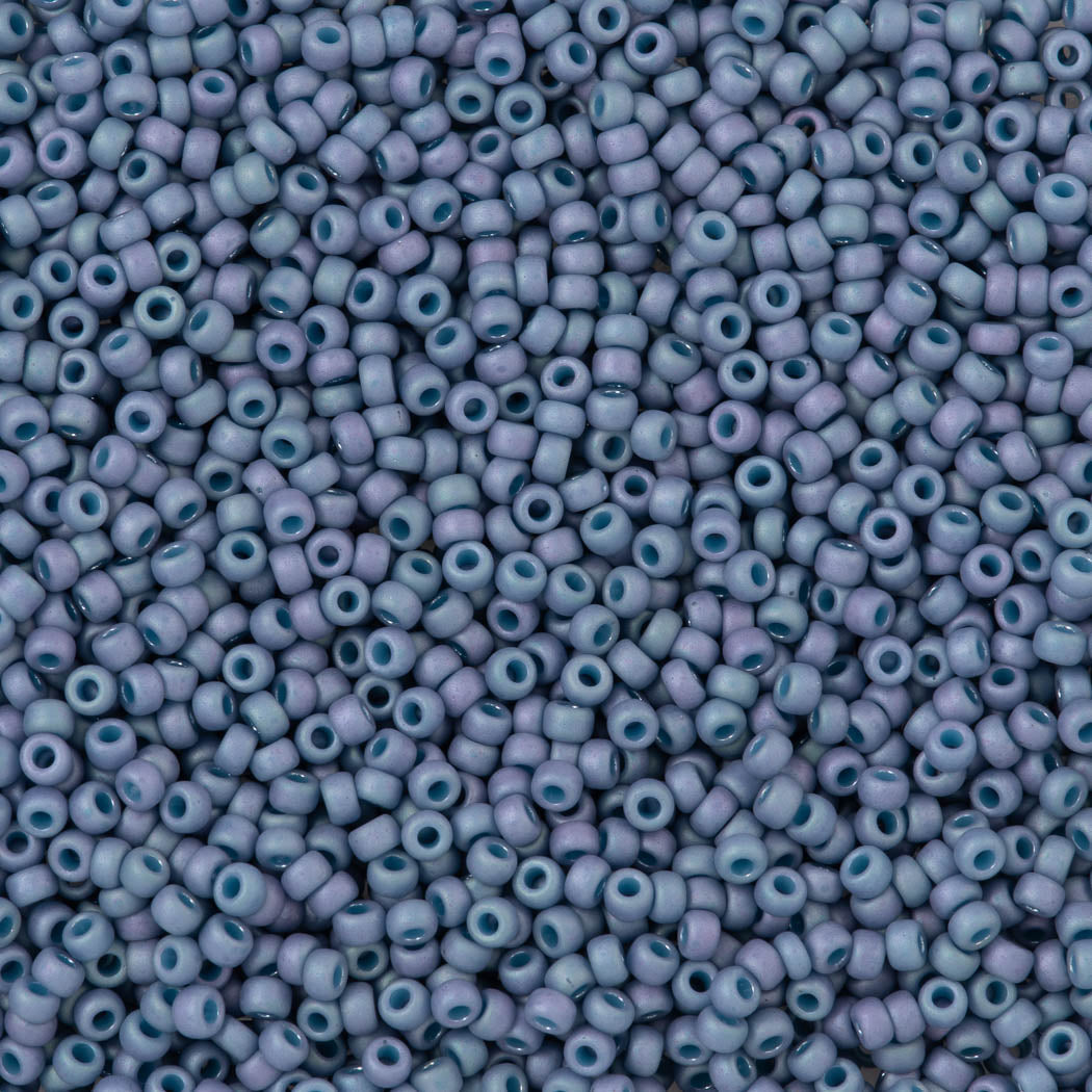 50g Miyuki Round Seed Bead 11/0 Opaque Matte Blue Lilac (2030)