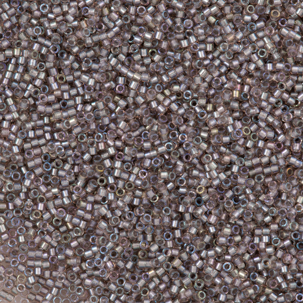25g Miyuki Delica Seed Bead 11/0 Inside Dyed Color Mauve Cement DB1772
