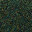 50g Toho Round Seed Beads 6/0 Higher Metallic Green Iris (507)