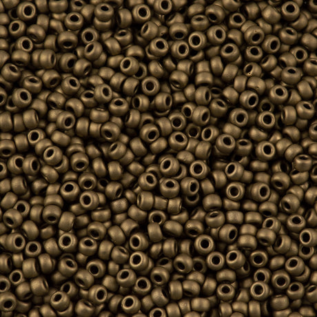 Miyuki Round Seed Bead 8/0 Metallic Matte Bronze 22g Tube (2006)