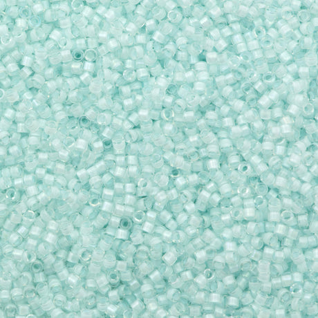 Miyuki Delica Seed Bead 11/0 Inside Dyed Color Aqua Mist 2-inch Tube DB78