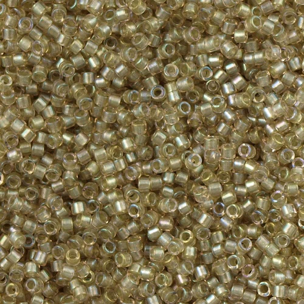 Miyuki Delica Seed Bead 11/0 Light Olive Creme 2-inch Tube DB1766