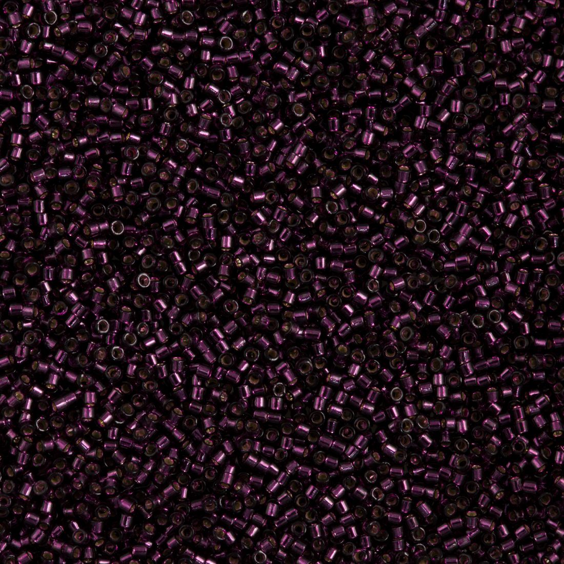 Miyuki Delica Seed Bead 11/0 Silver Lined Dyed Wine 2-inch Tube DB611