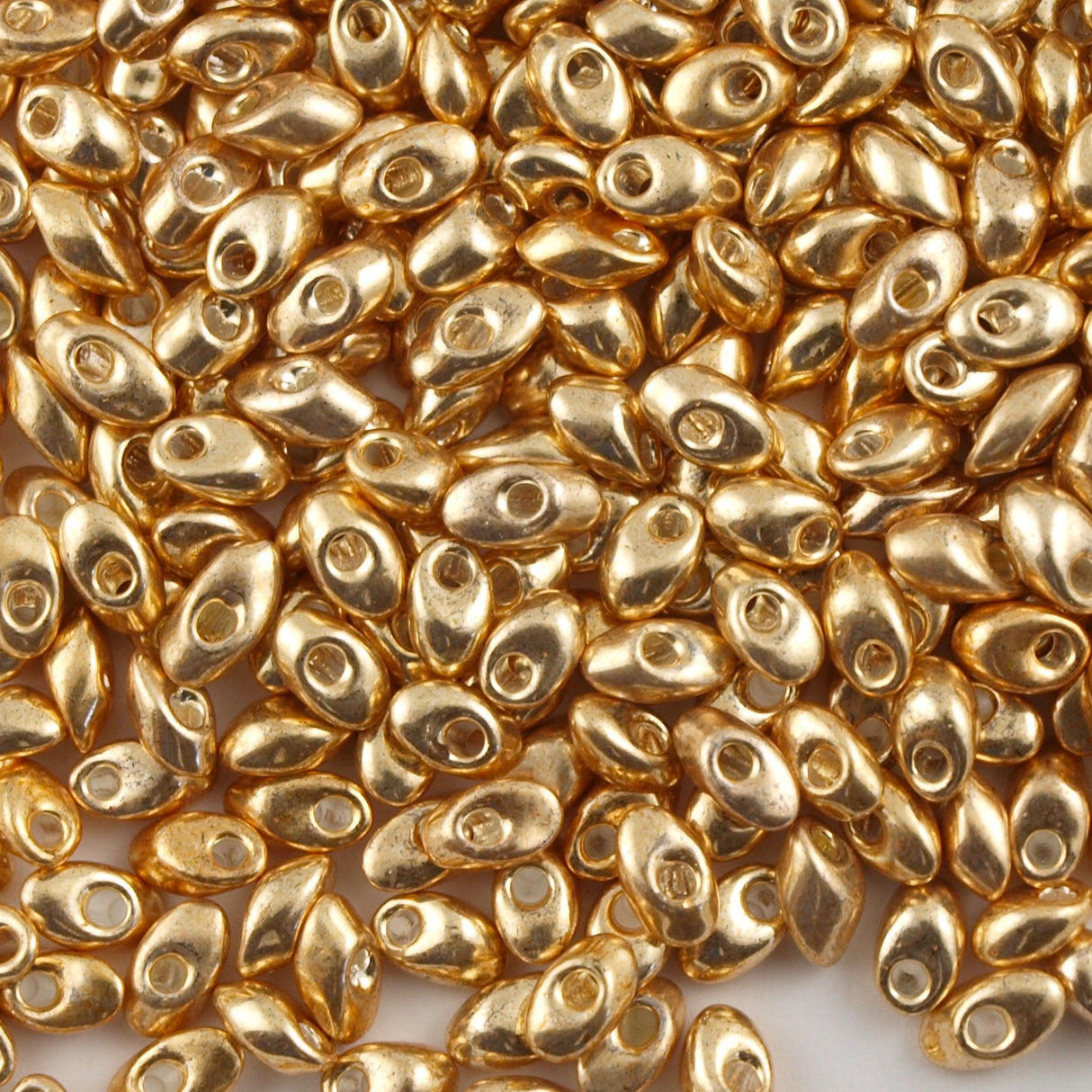 Miyuki Long Magatama Seed Bead Galvanized Yellow Gold 8g Tube (1052)