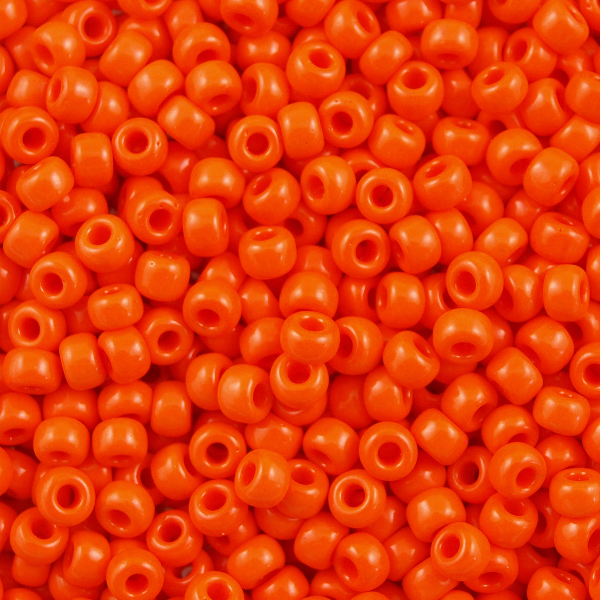 Miyuki Round Seed Bead 6/0 Opaque Orange 20g Tube (406)