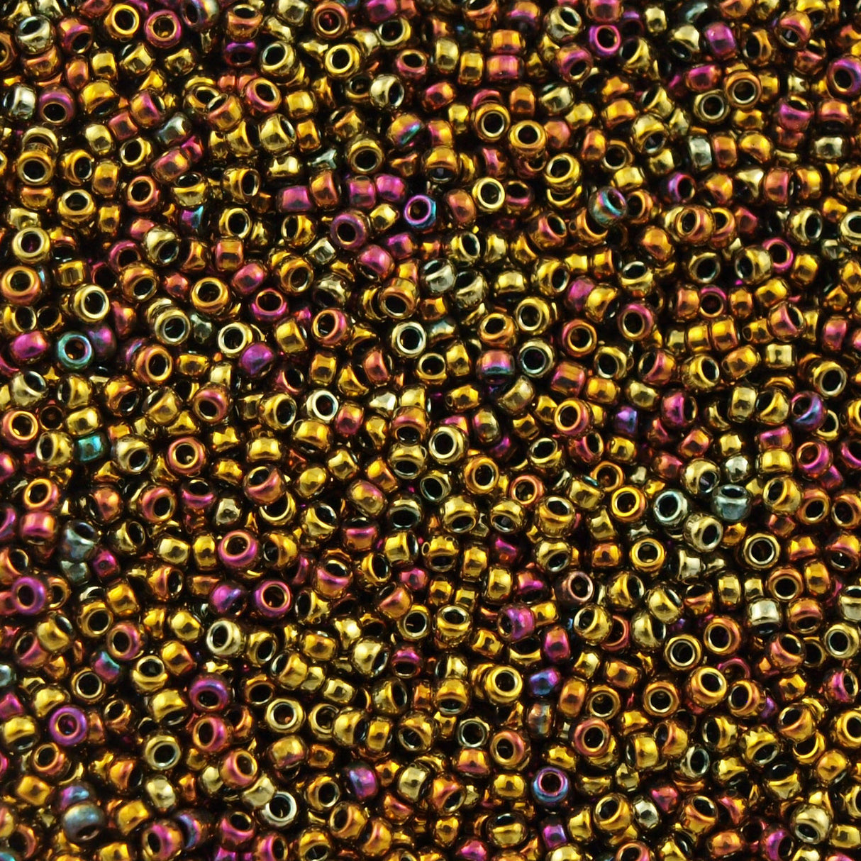 Miyuki Round Seed Bead 11/0 Metallic Gold Iris 22g Tube (462)