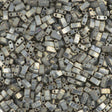 Miyuki Half Tila Seed Bead Galvanized Grey Luster 7.5g Tube (1865)