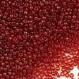 Miyuki Round Seed Bead 15/0 Transparent Ruby 2-inch Tube (141)