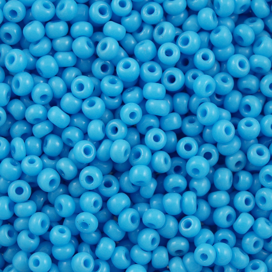 Miyuki Round Seed Bead 8/0 Opaque Light Blue 22g Tube (413)
