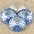 Four TRUE CRYSTAL 14mm Rivoli Light Sapphire (211)