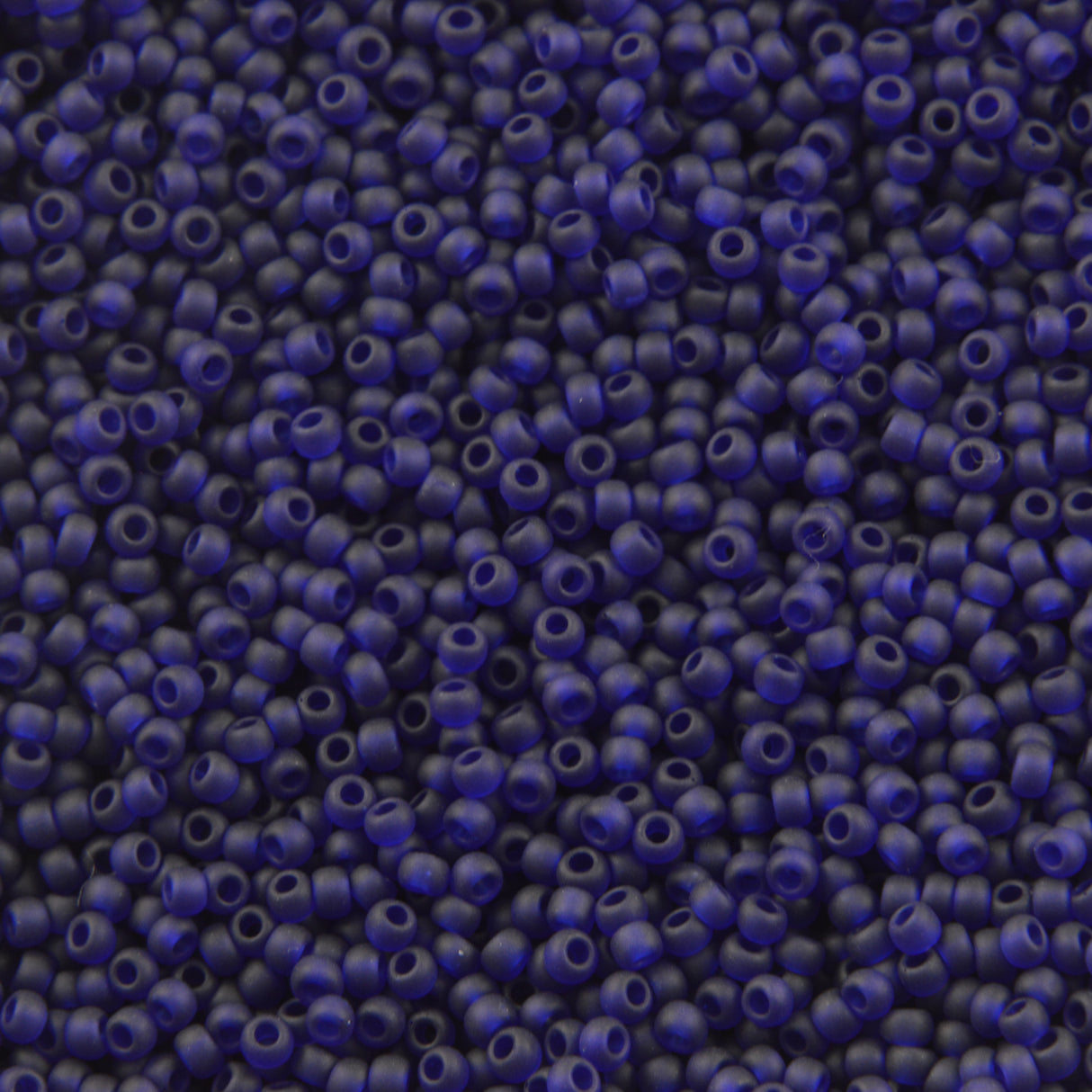 Toho Round Seed Bead 11/0 Transparent Matte Dark Cobalt 2.5-inch Tube (8DF)
