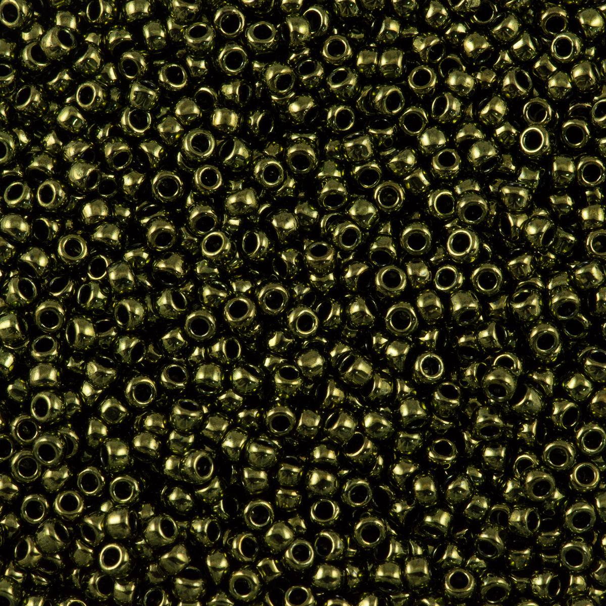 Toho Round Seed Bead 11/0 Dark Chocolate Bronze Gold Luster (422)