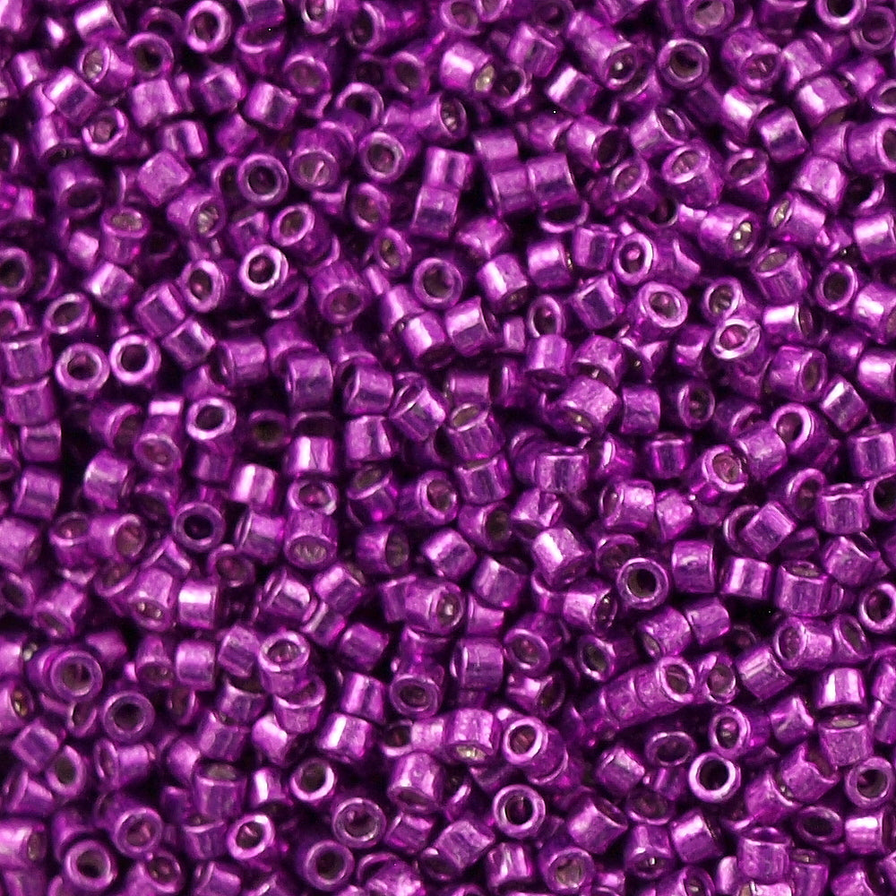 Miyuki Delica Seed Bead 11/0 Galvanized Magenta 2-inch Tube DB431