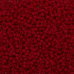 Toho Round Seed Bead 11/0 Opaque Matte Red 2.5-inch Tube (45F)