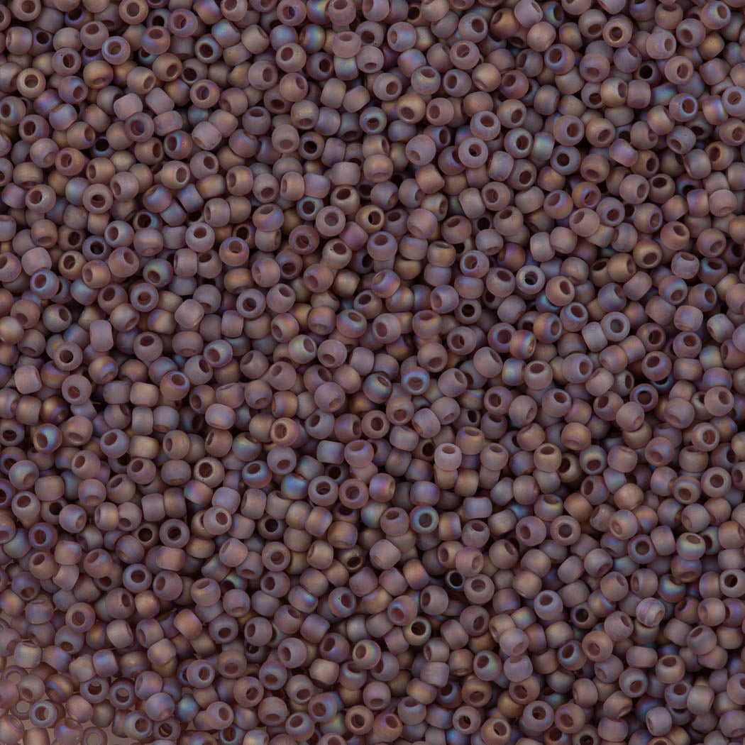 50g Toho Round Seed Beads 11/0 Transparent Matte Amethyst AB (166BF)