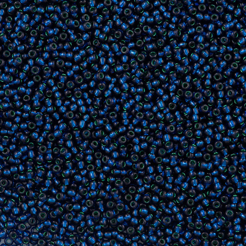 50g Toho Round Seed Bead 11/0 Silver Lined Navy (2203)