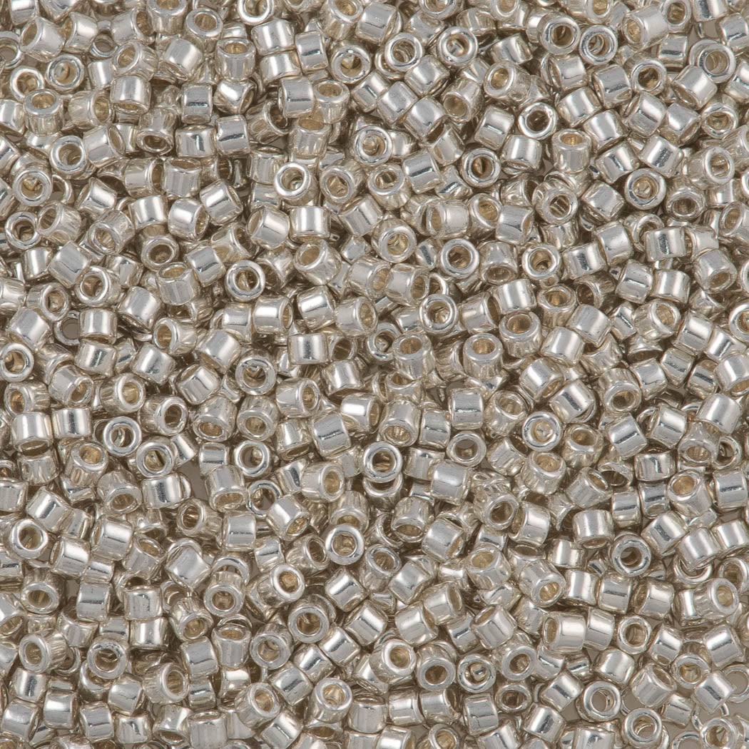 Miyuki Delica Seed Bead 10/0 Galvanized Silver DBM35
