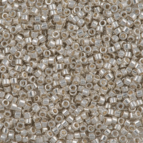 Miyuki Delica Seed Bead 10/0 Galvanized Silver DBM35