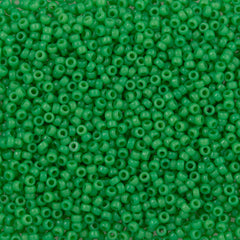 Miyuki Round Seed Bead 15/0 Duracoat Dyed Opaque Fiji Green 2-inch Tube (4476)