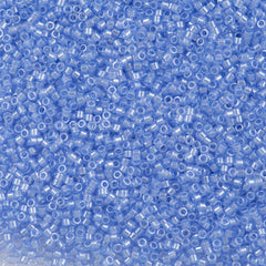Miyuki Delica Seed Bead 11/0 Crystal Glazed Luster Dusky Blue 2-inch Tube DB1475