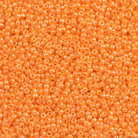 Miyuki Round Seed Bead 11/0 Opaque Light Orange Luster (423)