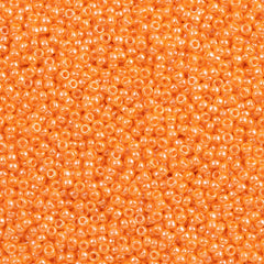 Miyuki Round Seed Bead 11/0 Opaque Light Orange Luster 22g Tube (423)