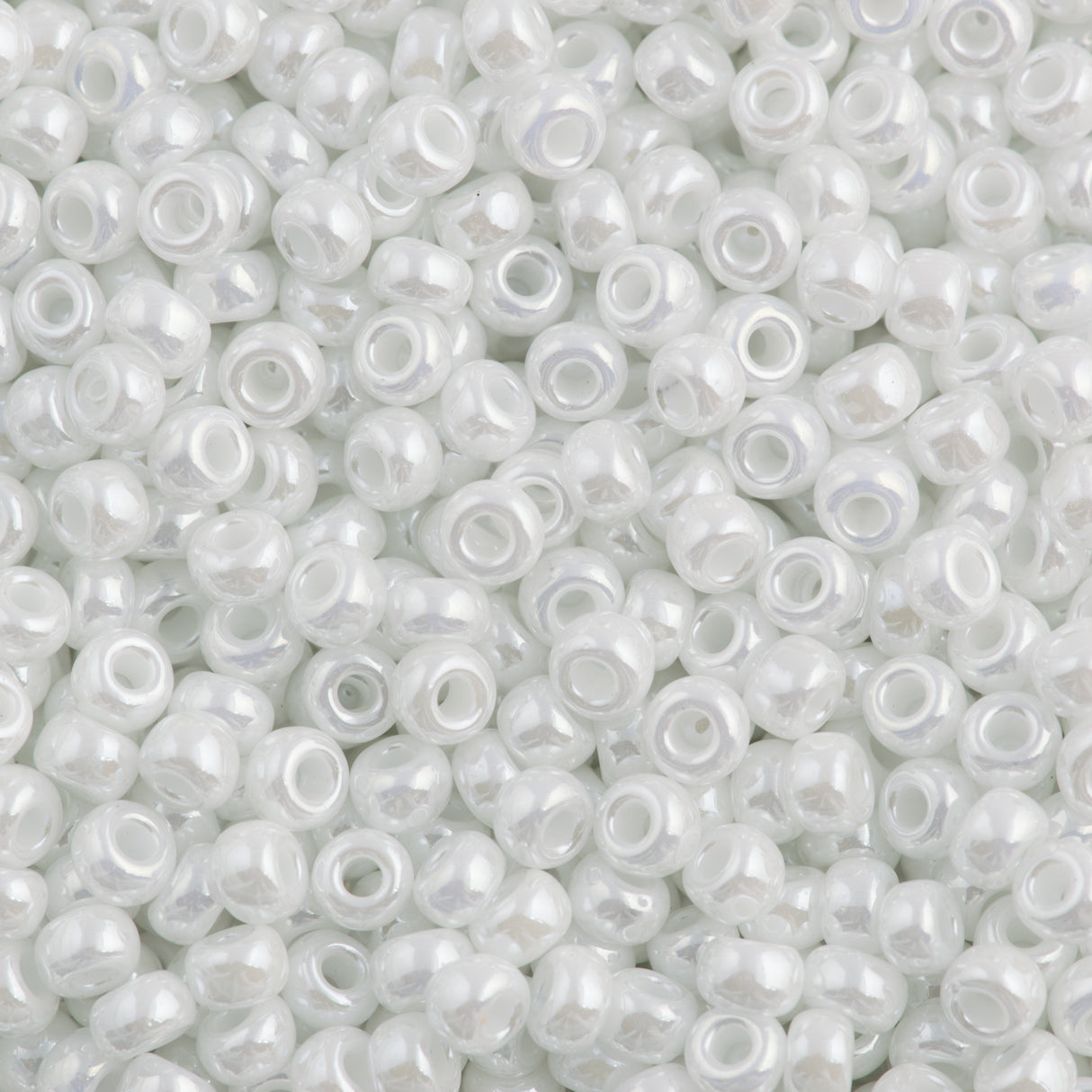 50g Miyuki Round Seed Bead 11/0 White Ceylon (528)