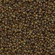 50g Miyuki Round Seed Bead 11/0 Opaque Brown Picasso (4517)