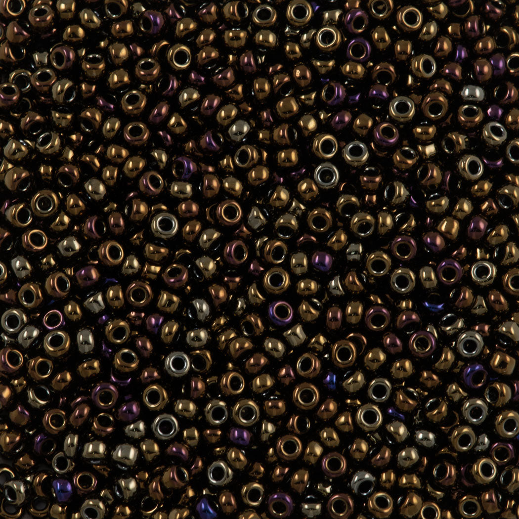 Miyuki Round Seed Bead 8/0 Metallic Brown (458)