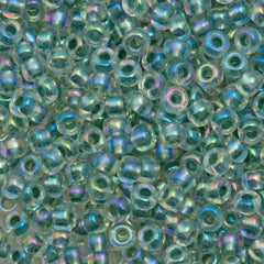 Miyuki Round Seed Bead 8/0 Inside Color Lined Seafoam AB 22g Tube (263)