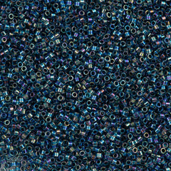 Miyuki Delica Seed Bead 11/0 Inside Dyed Color Aqua Blue 2-inch Tube DB85