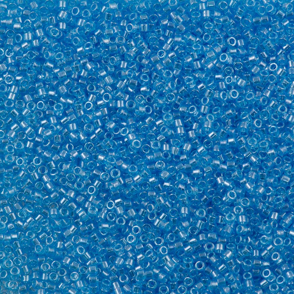 25g Miyuki Delica Seed Bead 11/0 Transparent Sky Blue Luster DB1890