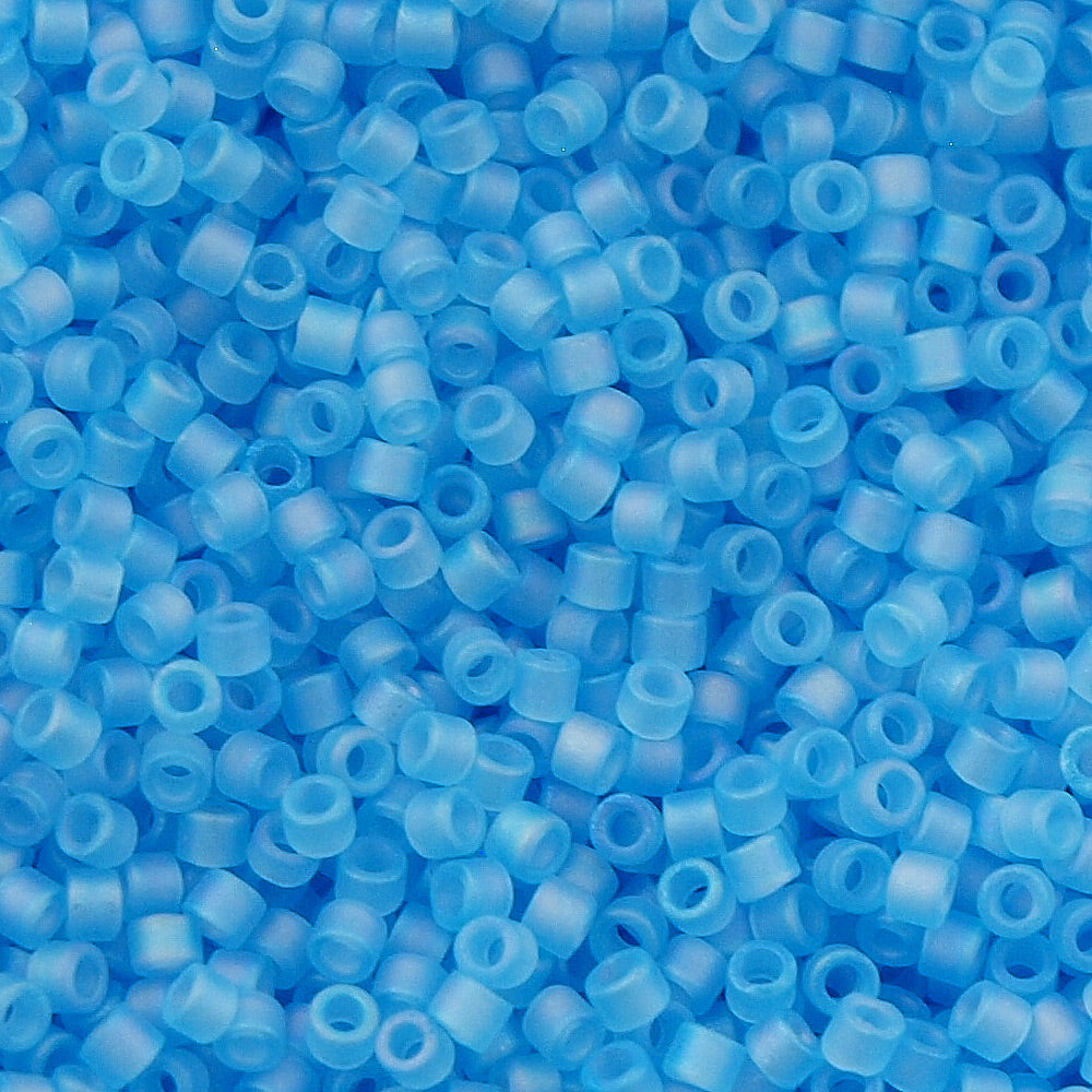 Miyuki Delica Seed Bead 11/0 Matte Transparent Aqua AB DB861
